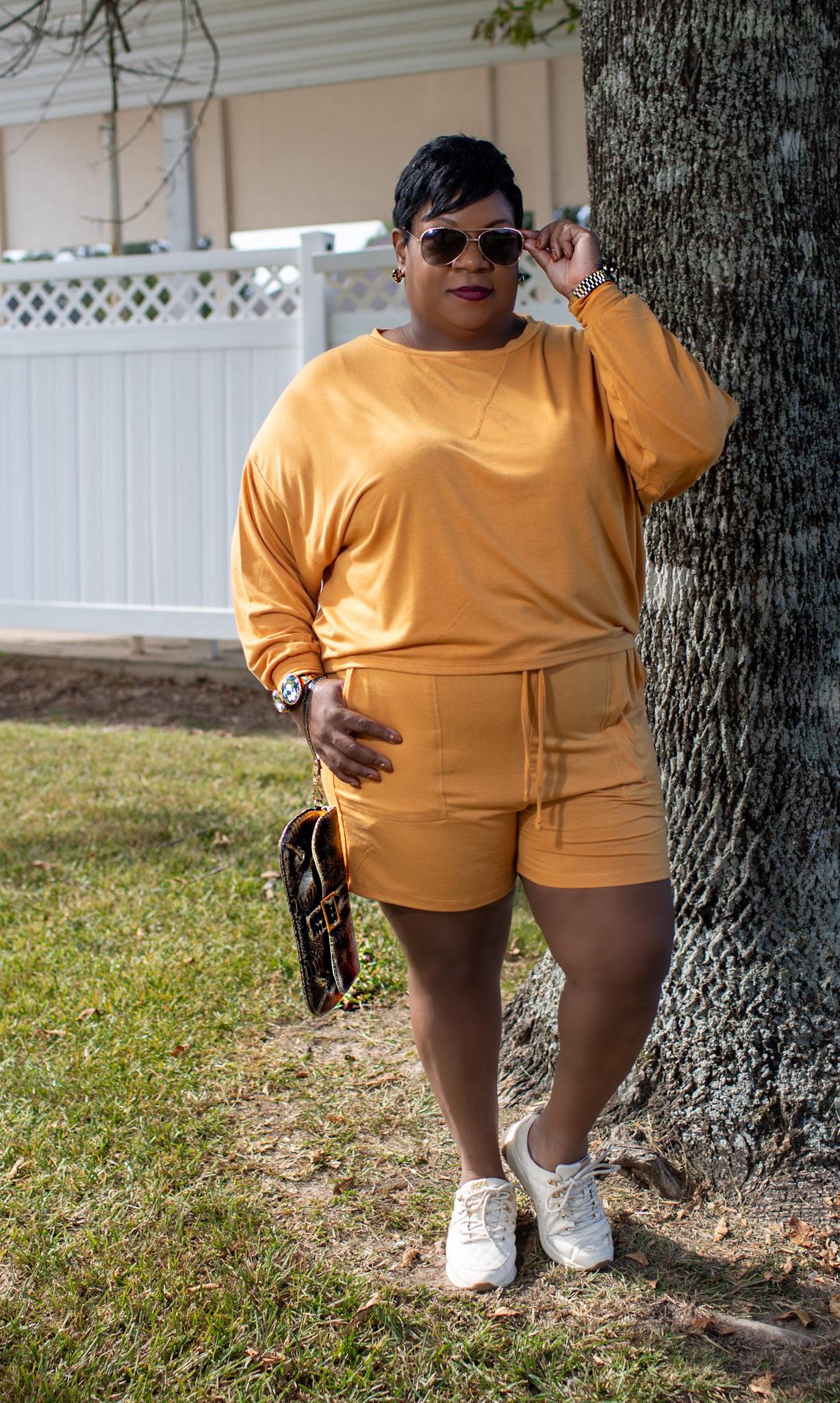 PLUS DRAWSTRING SHORTS SET