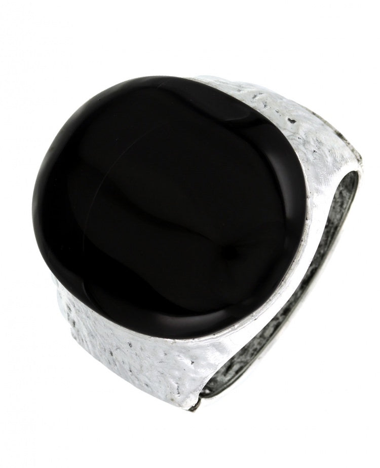 CUFF SEASON BLACK/SILVER BRACELET