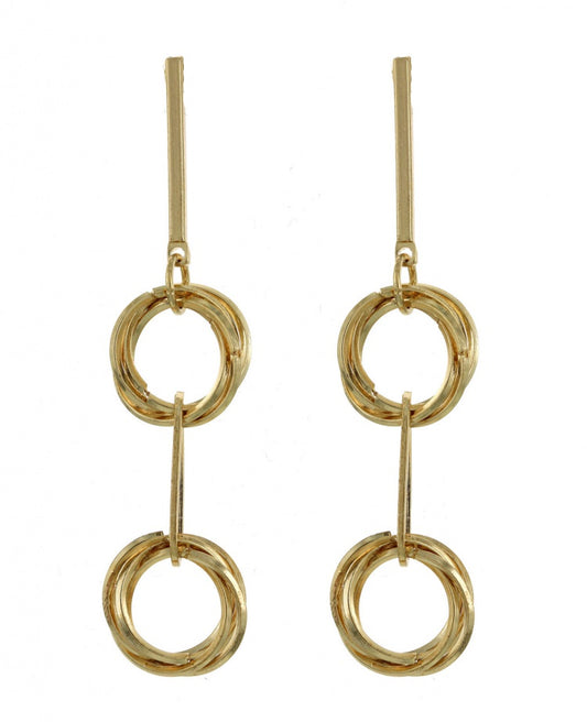 GOLDIE DOUBLE HOOP EARRING SET