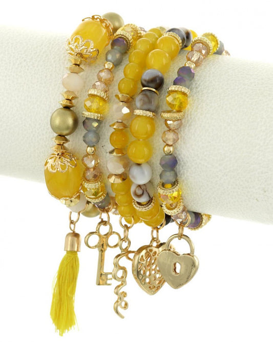 MELLOW YELLOW CHARM BRACELET