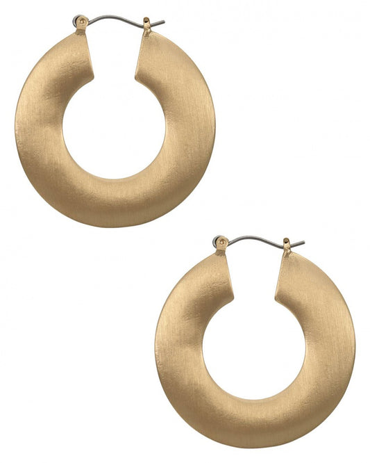 GOLD HOOP EARRINGS SET