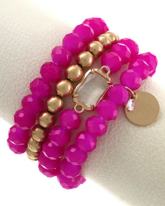 PINK STACKABLE BRACELET