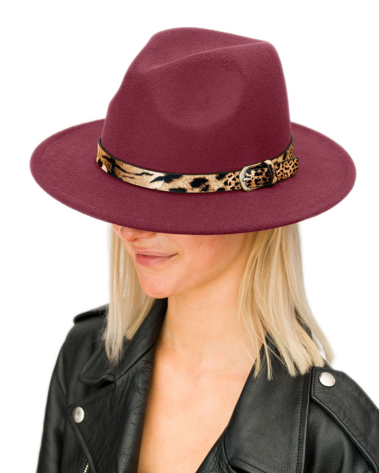 Faux Wool Fedora Hat